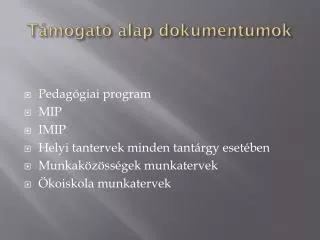 t mogat alap dokumentumok