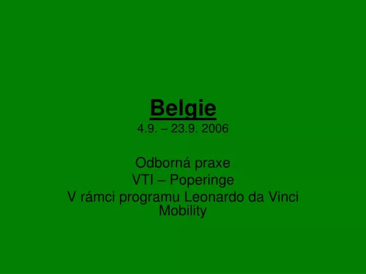 belgie 4 9 23 9 2006