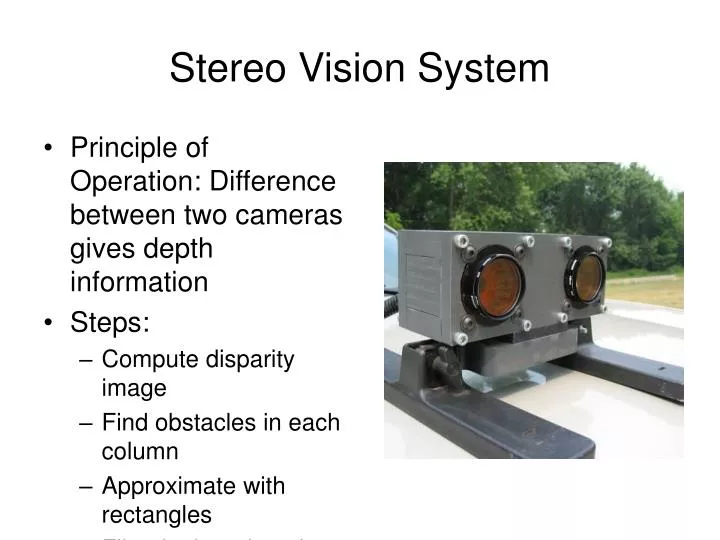 stereo vision system