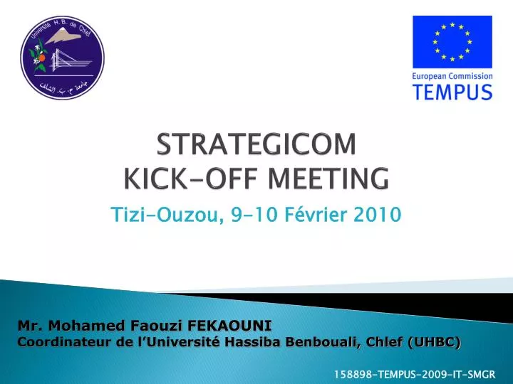 strategicom kick off meeting