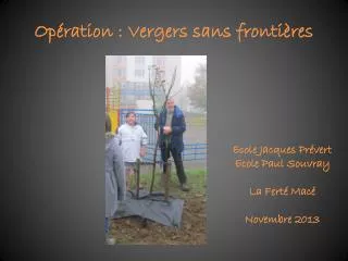 op ration vergers sans fronti res