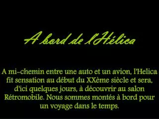a bord de l h lica