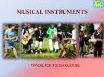MUSICAL INSTRUMENTS - slide 1