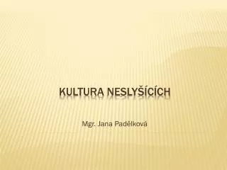mgr jana pad lkov