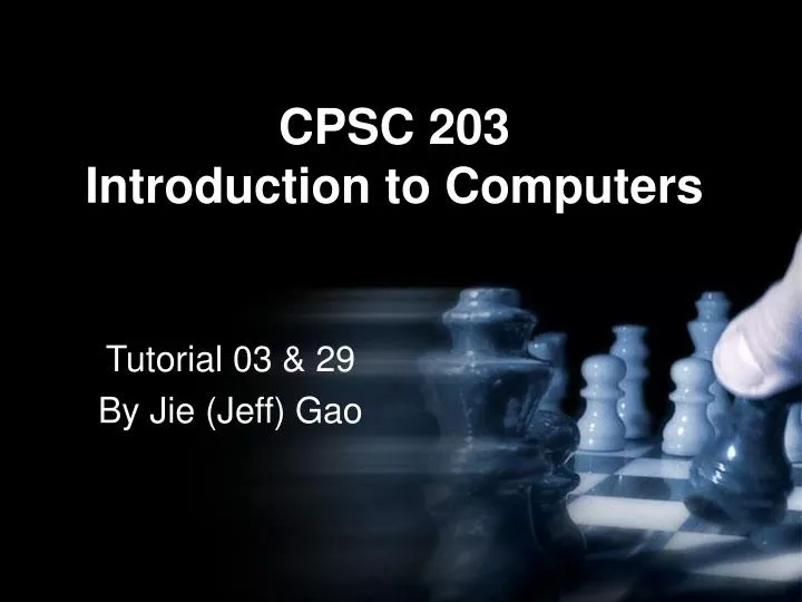 cpsc 203 introduction to computers