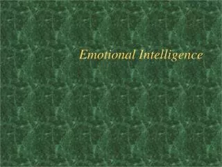 Emotional Intelligence