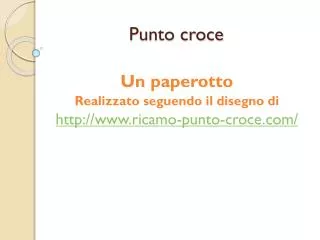punto croce
