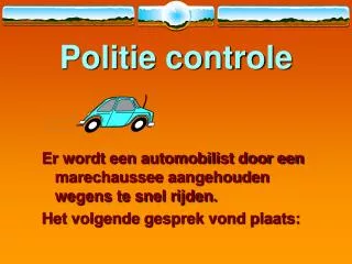 politie controle