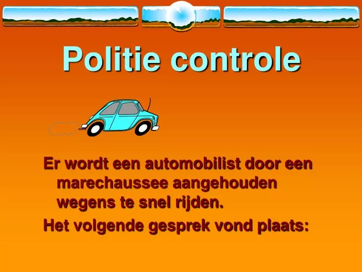 politie controle