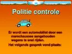 Politie controle - slide 1