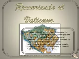 recorriendo el vaticano