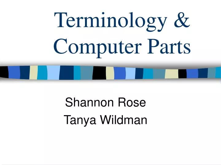 terminology computer parts