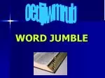 WORD JUMBLE - slide 1