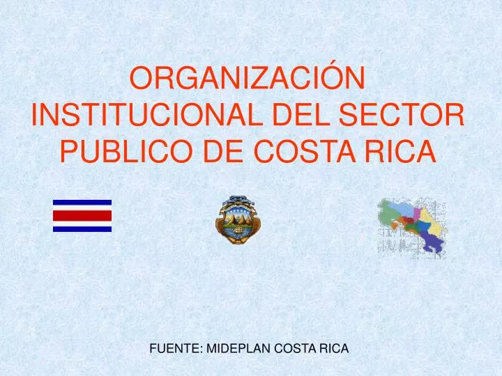 organizaci n institucional del sector publico de costa rica