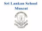 Sri Lankan School Muscat - slide 1