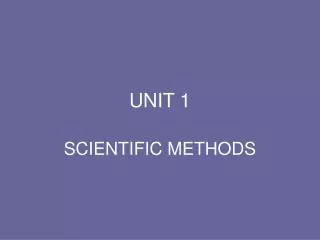 UNIT 1