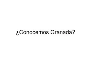 conocemos granada