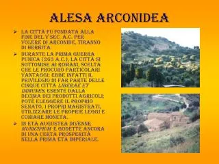 alesa arconidea