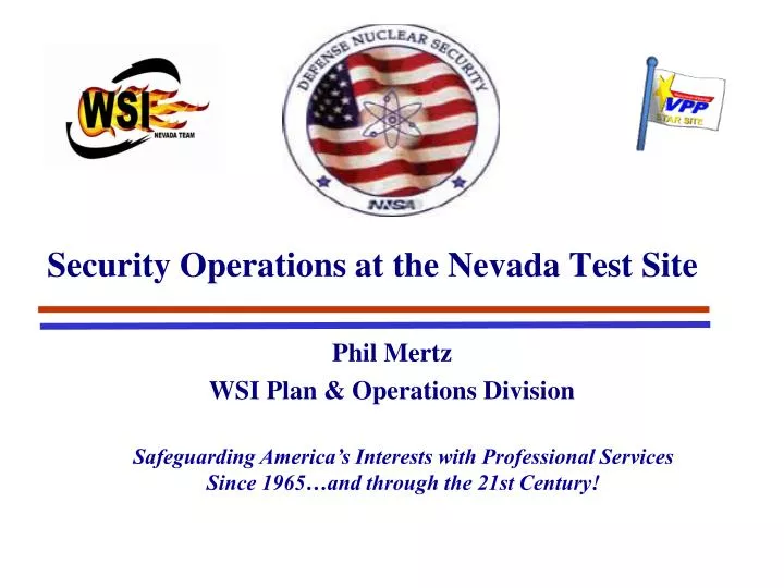 security operations at the nevada test site