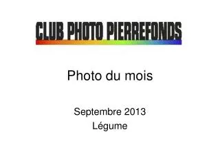 photo du mois