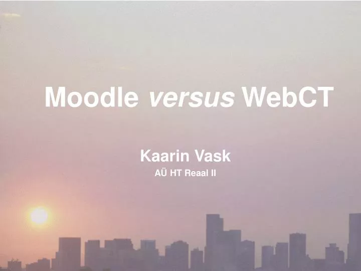 moodle versus webct