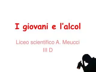 i giovani e l alcol