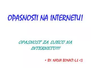opasnost za djecu na internetu