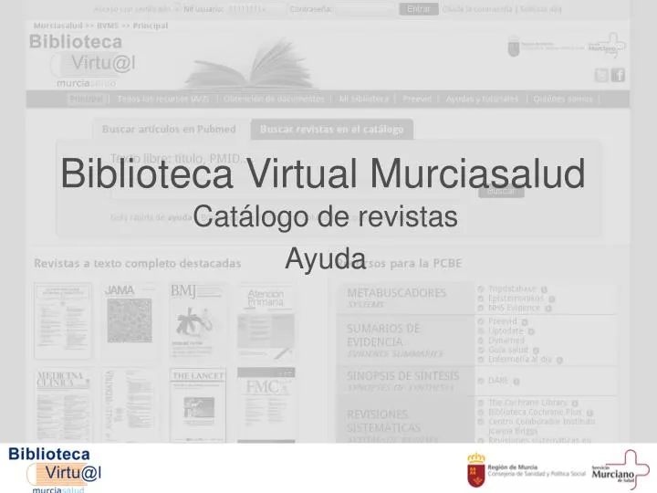 biblioteca virtual murciasalud
