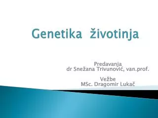 genetika ivotinja