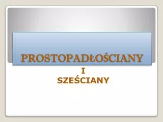 prostopad o ciany
