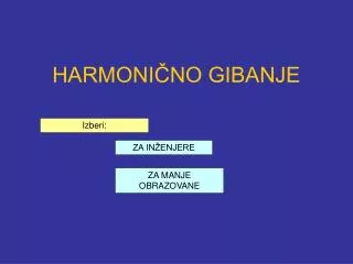 harmoni no gibanje
