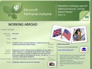 working abroad