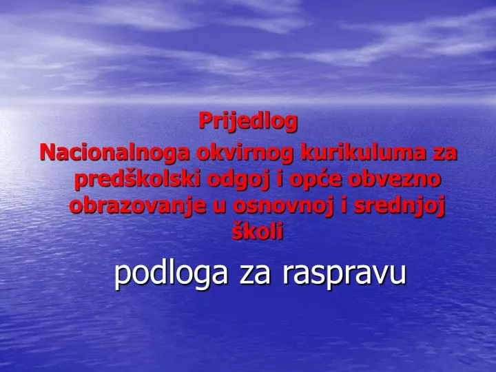 podloga za raspravu