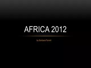 Africa 2012