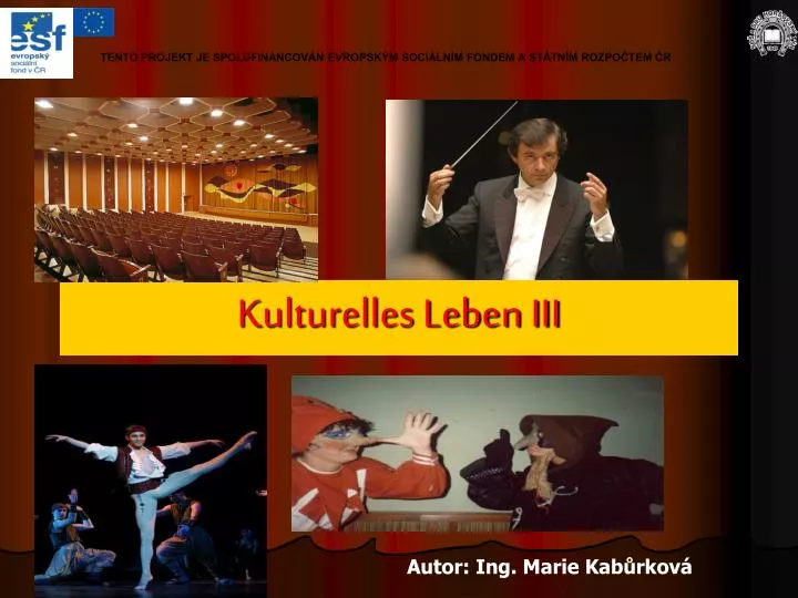 kulturelles leben iii