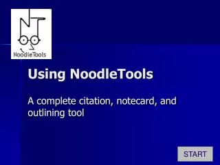 Using NoodleTools