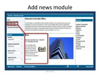 Add news module