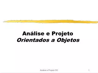 an lise e projeto orientados a objetos