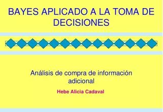 bayes aplicado a la toma de decisiones