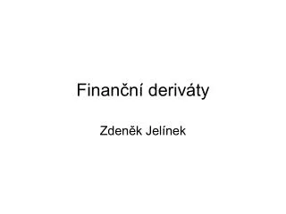 finan n deriv ty