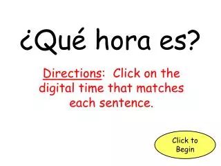 qu hora es