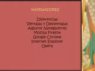 navegadores
