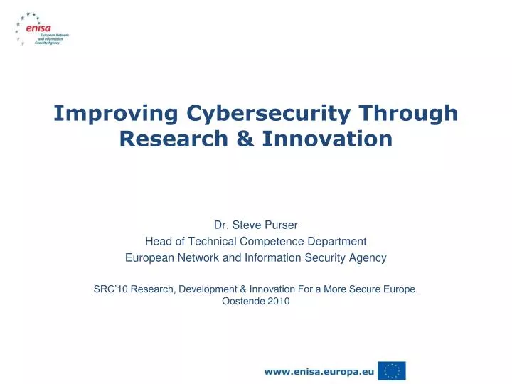 improving cybersecurity through research innovation