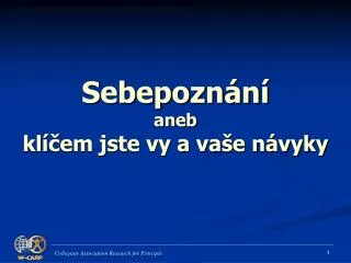sebepozn n aneb kl em jste vy a va e n vyky