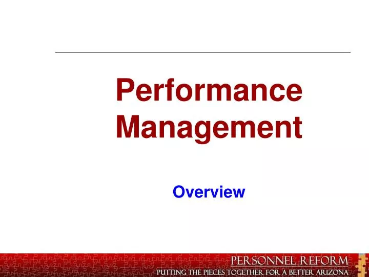 performance management overview