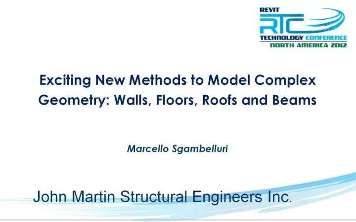 exciting new methods to model complex geometry walls floors roofs and beams