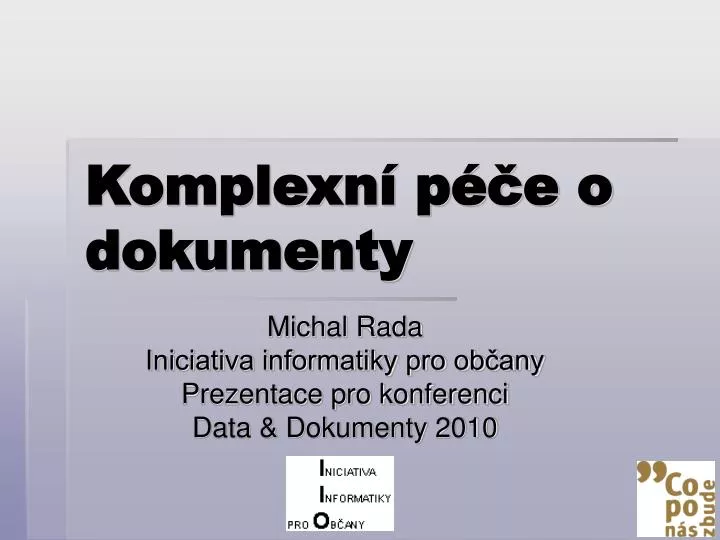 komplexn p e o dokumenty