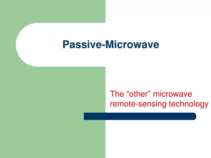 passive microwave