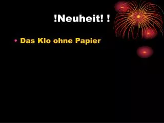 neuheit
