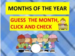 months of the year